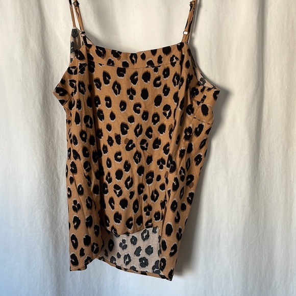 Leopard print slip tank top - Picture 2 of 6